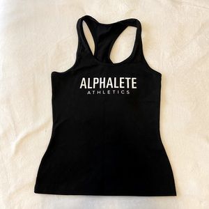 Racerback Alphalete Tank Top- black/small